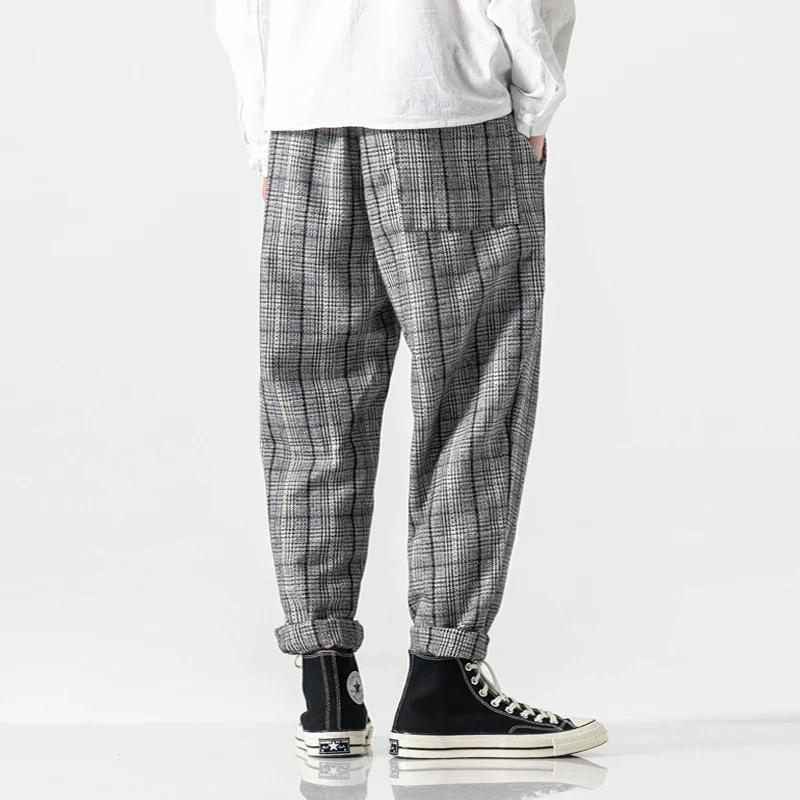 Pantalon Japonais Sarouel à Carreaux