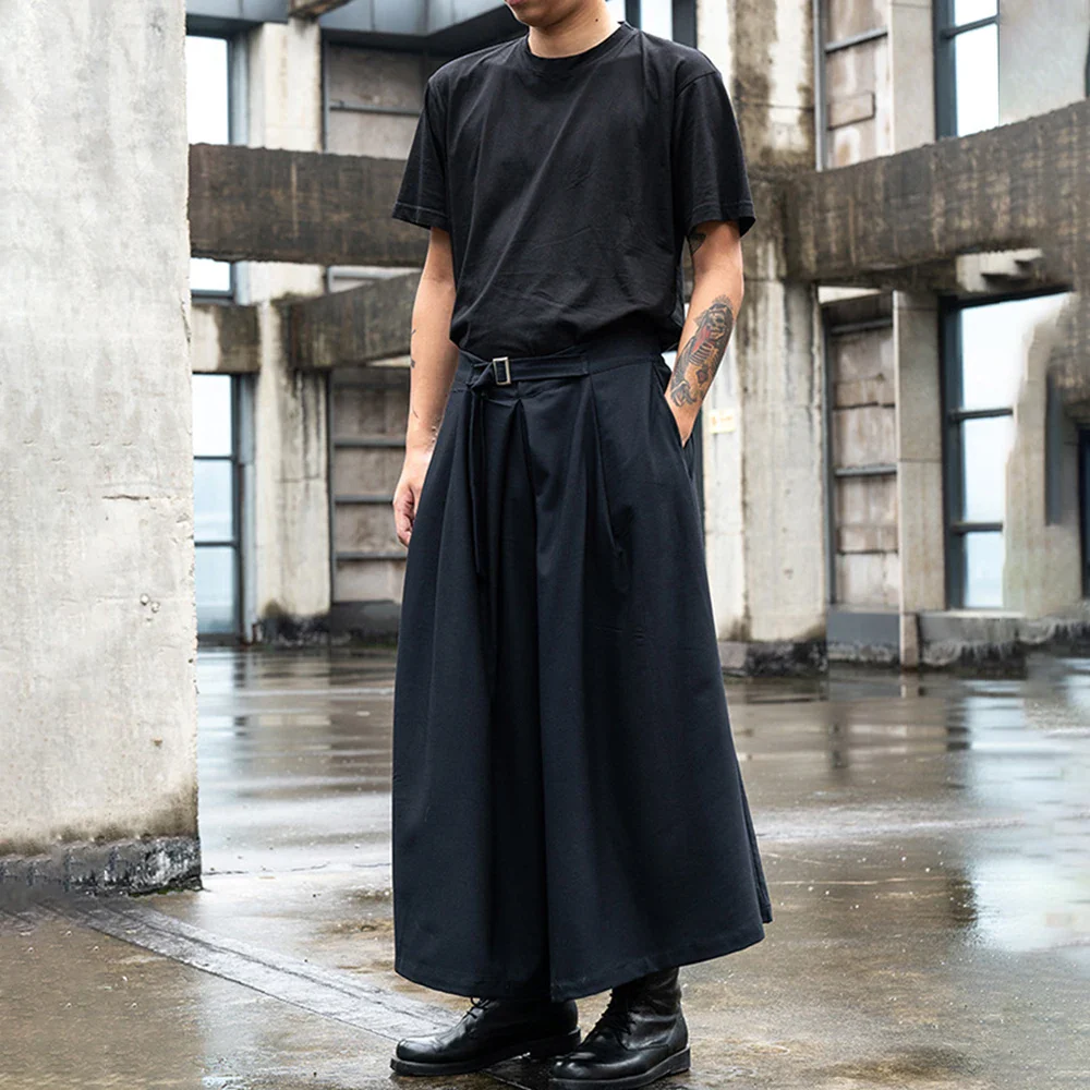 Pantalon Jupe Japonais Ceinturé - Image 2