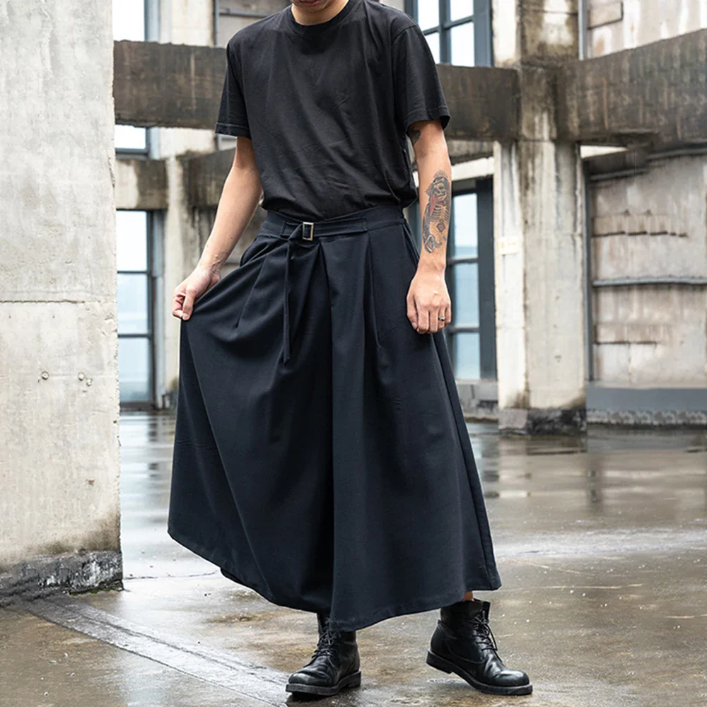 Pantalon Jupe Japonais Ceinturé - Image 3