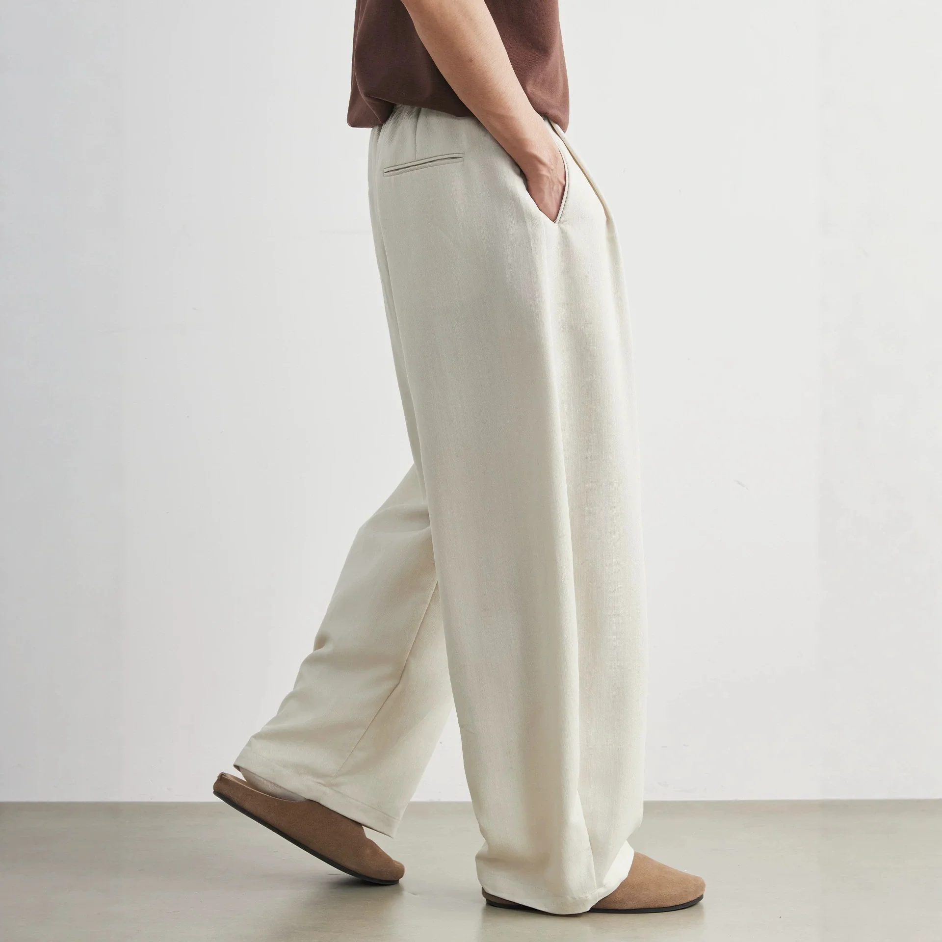 Pantalon Large Plissé Homme - Image 2