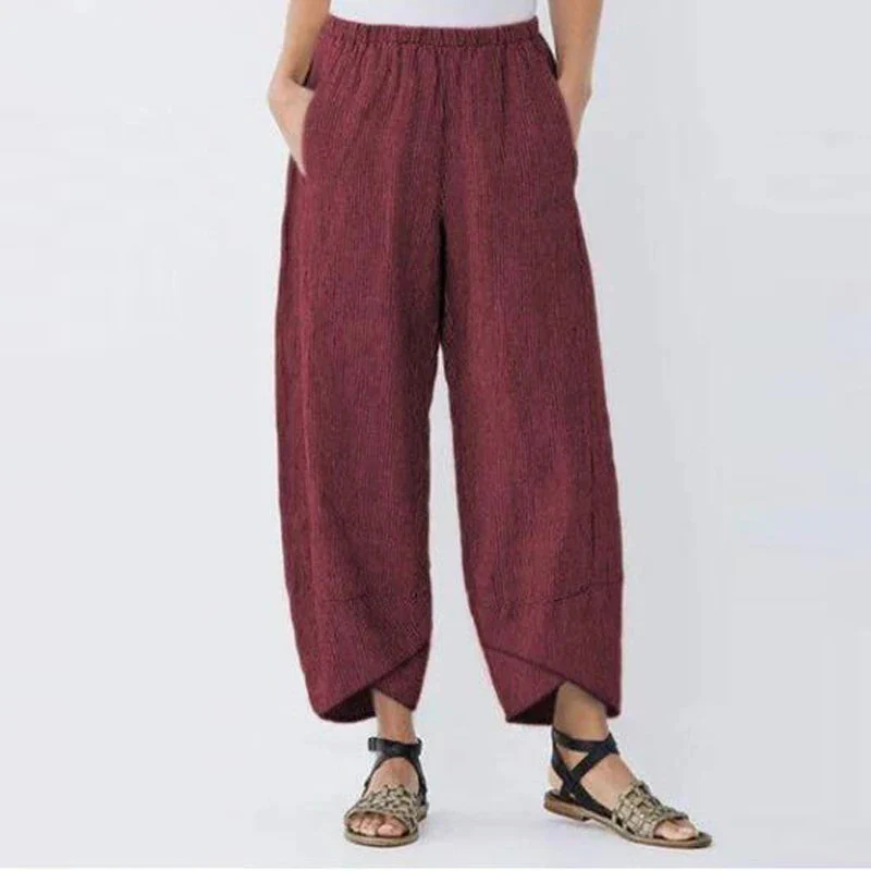 Pantalon Sarouel Japonais en Lin - Image 2