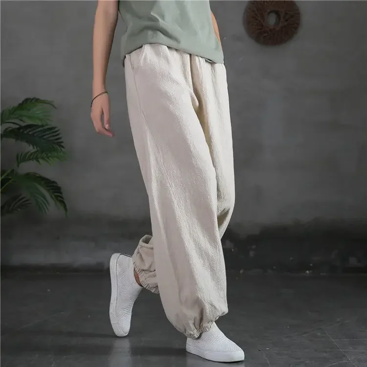 Pantalon Sarouel Vintage Femme
