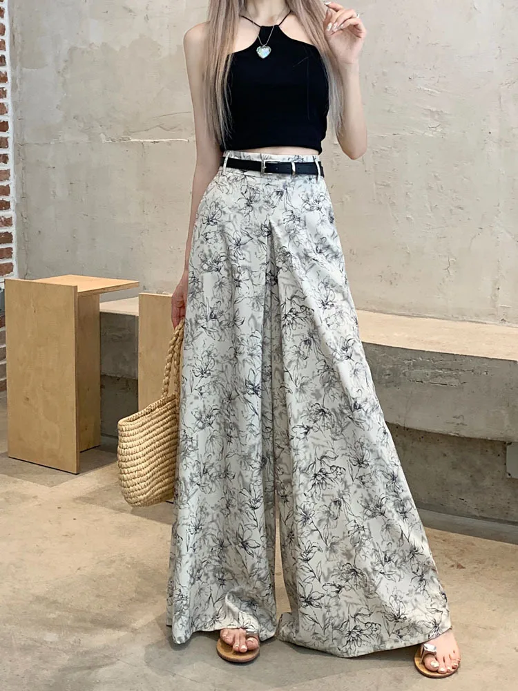 Pantalon Taille Haute Fleuri - Image 2