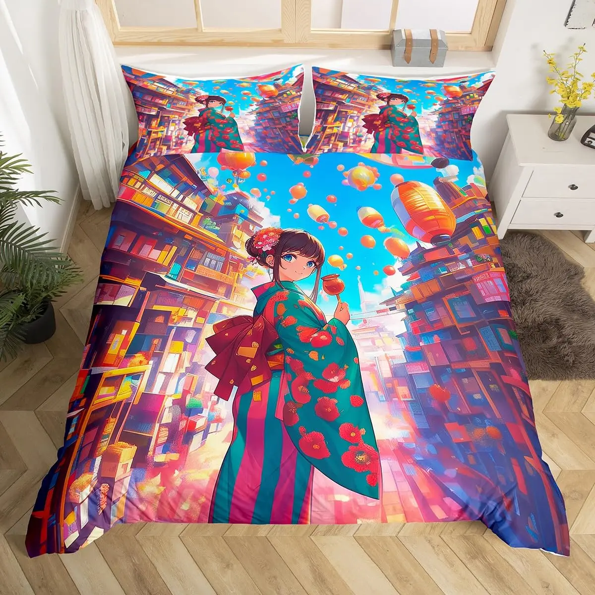 Parure de Lit Ambiance Japonaise