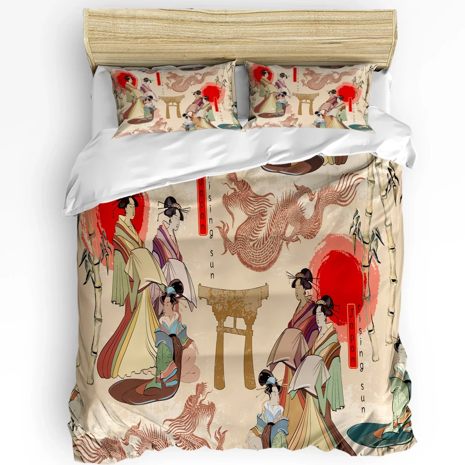 Parure de Lit Japonaise Dragon