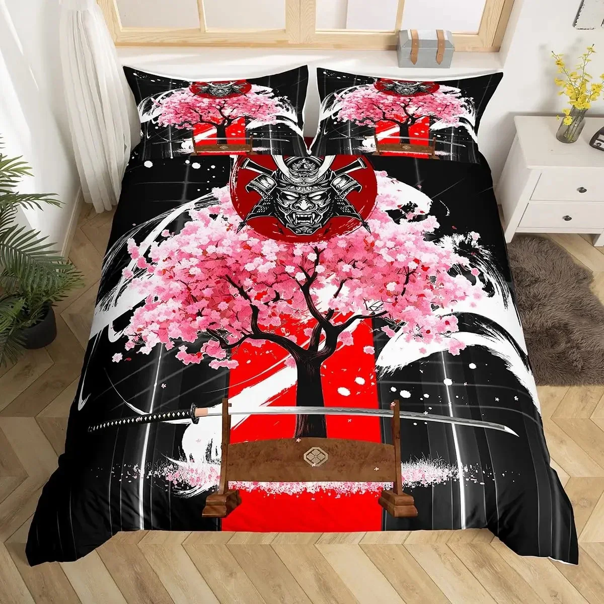 Parure de Lit Japonaise Fleurs de Cerisier