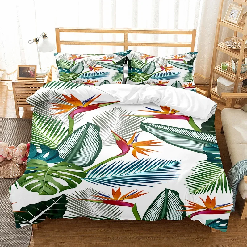 Parure de Lit Japonaise Motifs Tropicaux