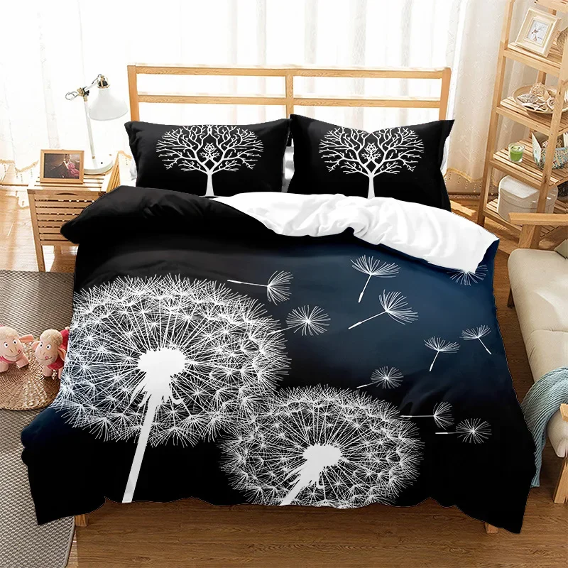 Parure de Lit Japonaise Noire Chic