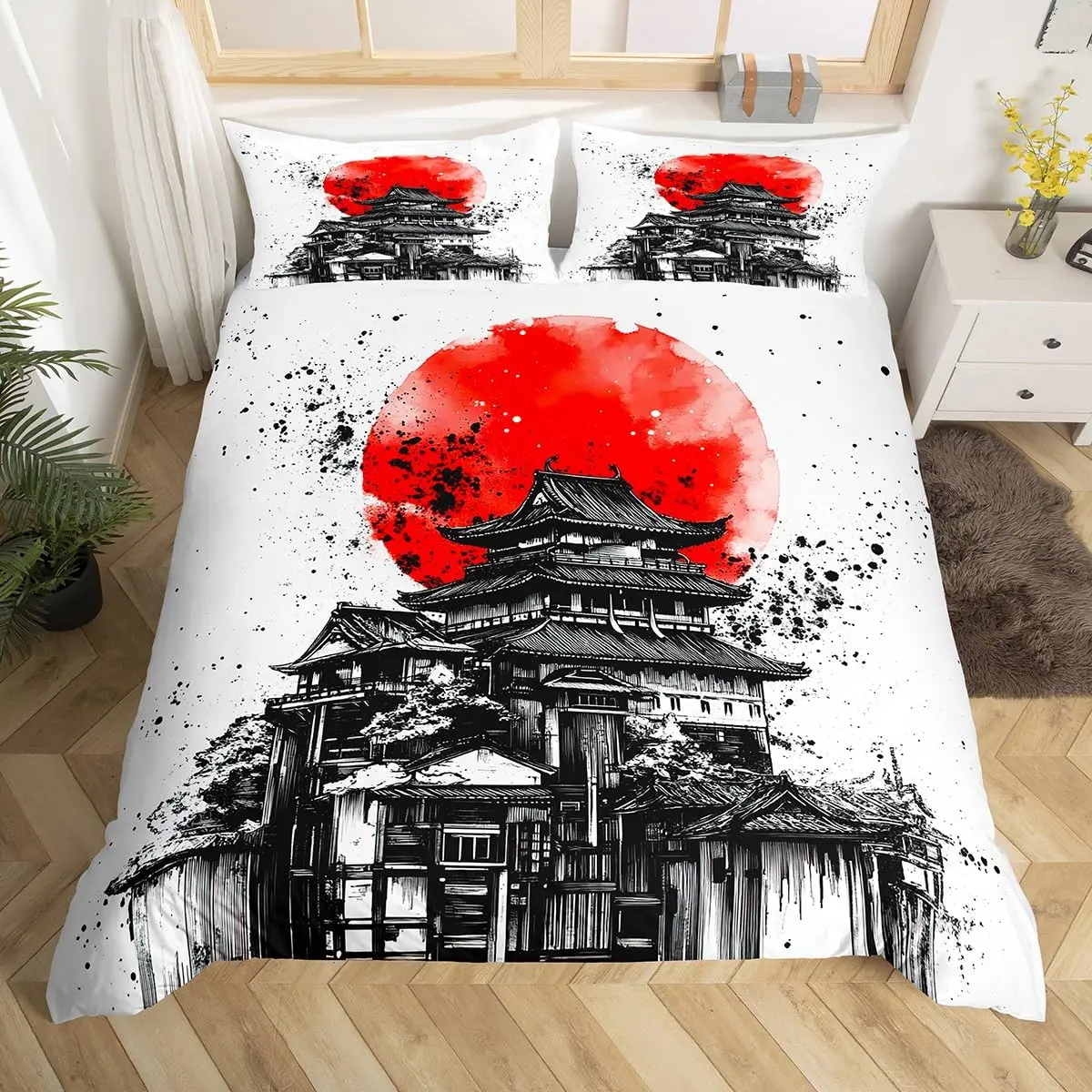 Parure de Lit Japonaise Temple Design