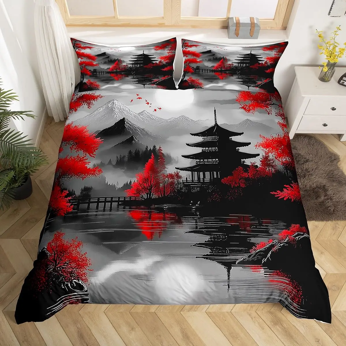 Parure de Lit Paysage Japonais Zen