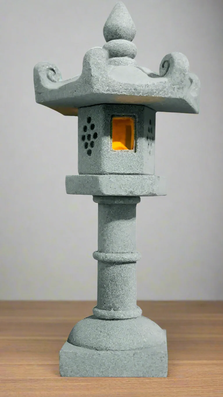 Petite Statue Japonaise en Pierre - Image 5