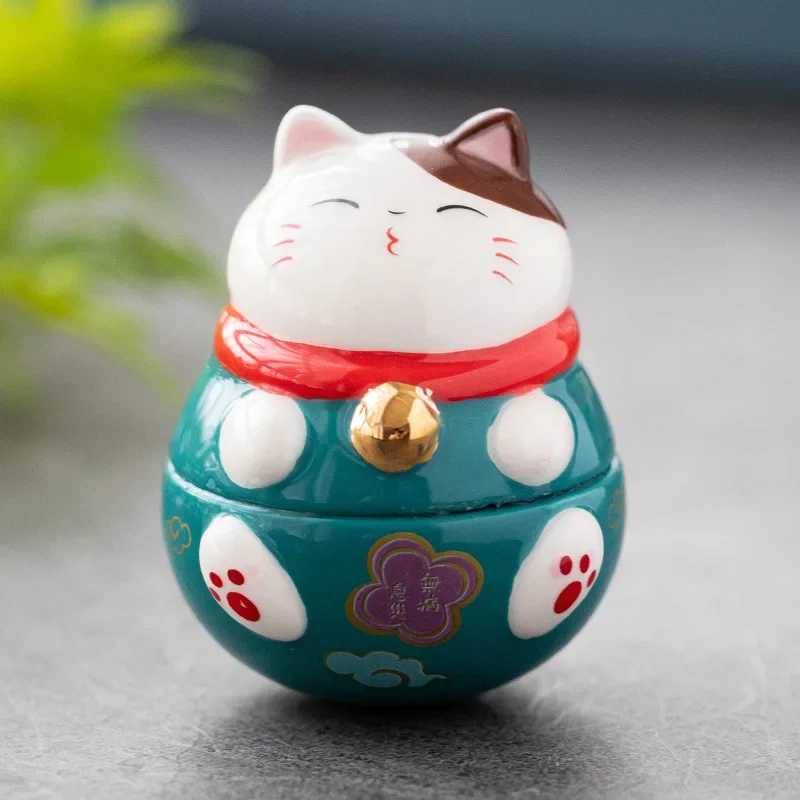 Porte bonheur céramique chat japonais - Image 5