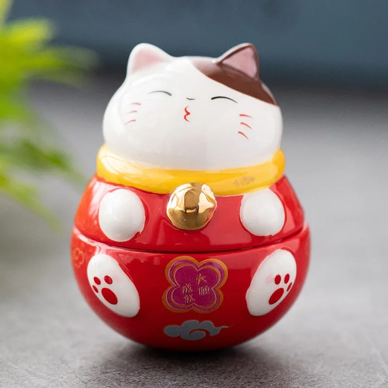 Porte bonheur céramique chat japonais - Image 6