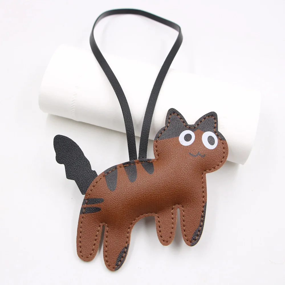 Porte-clés Chat en Cuir - Image 3