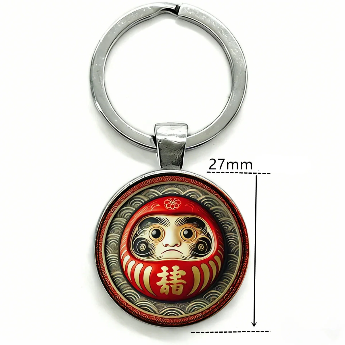 Porte-Clés Daruma en Métal - Image 3