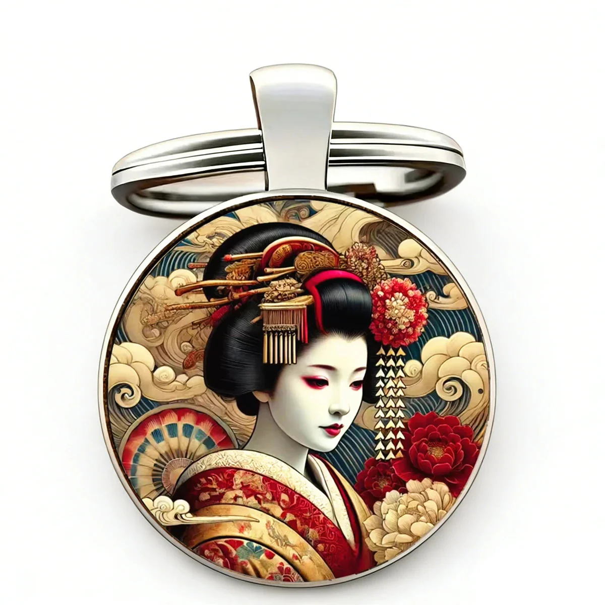 Porte-clés Japonais Geisha Vintage - Image 2