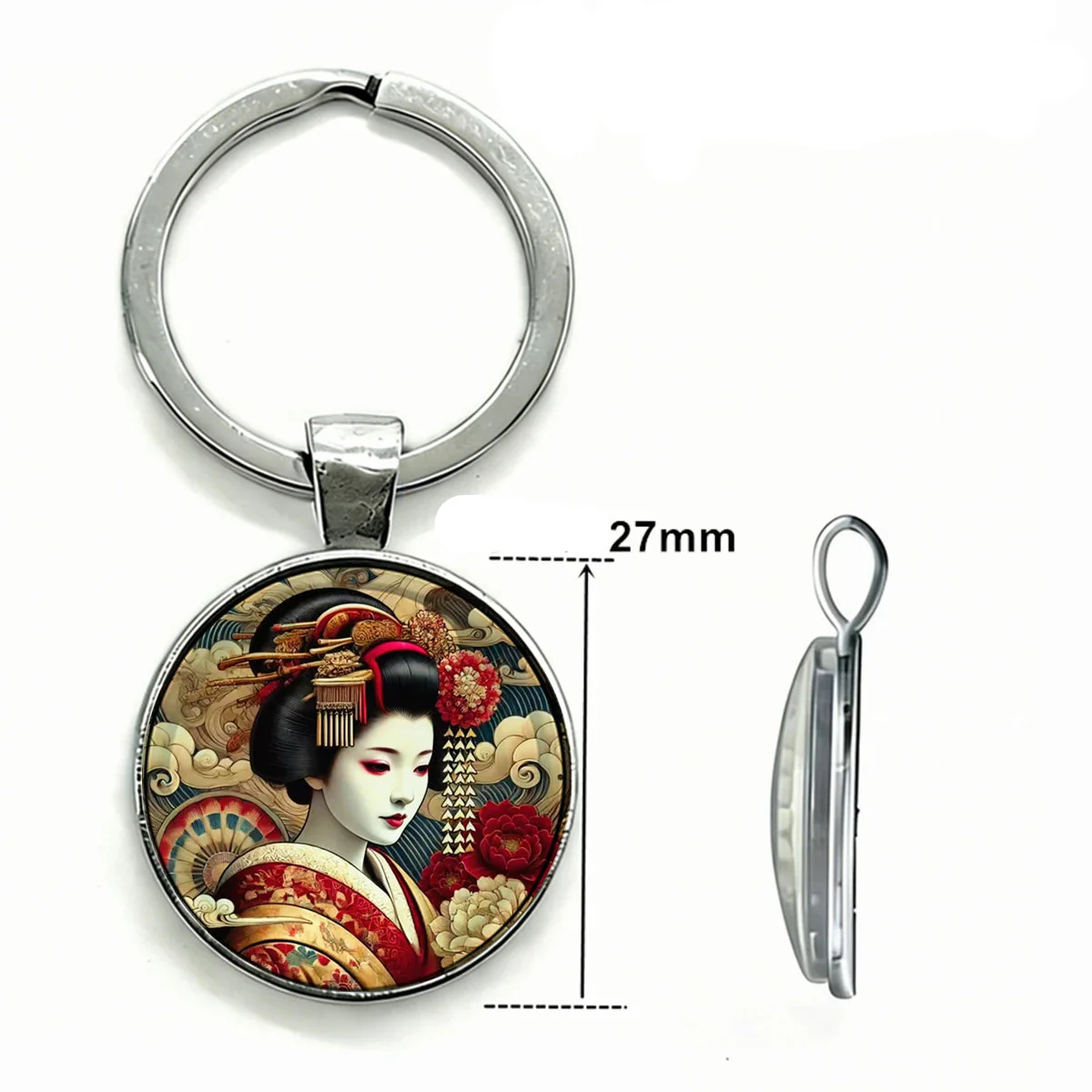 Porte-clés Japonais Geisha Vintage - Image 3