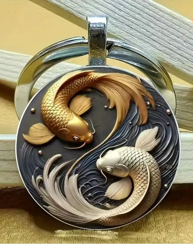 Porte-Clés Japonais Koi en Relief - Image 2
