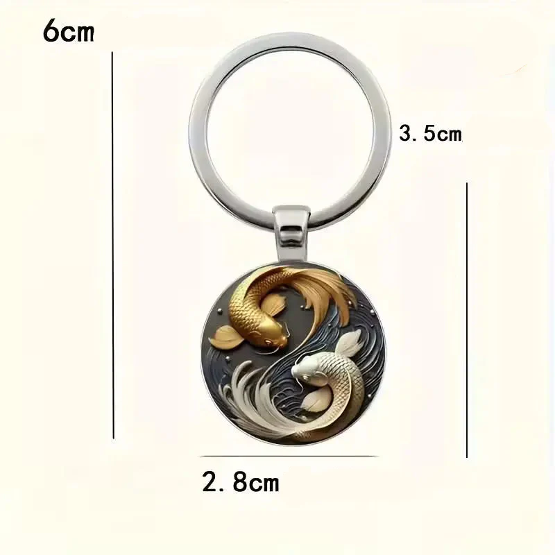 Porte-Clés Japonais Koi en Relief - Image 3
