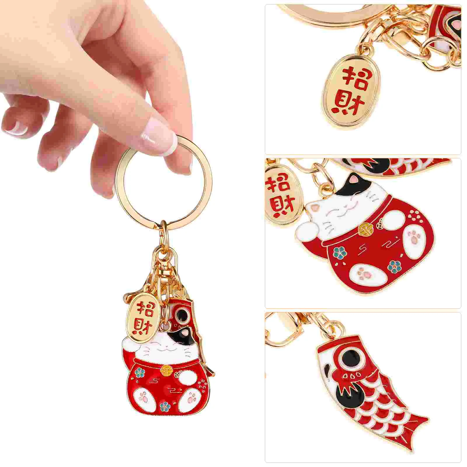 Porte-clés Japonais Maneki Koi - Image 3
