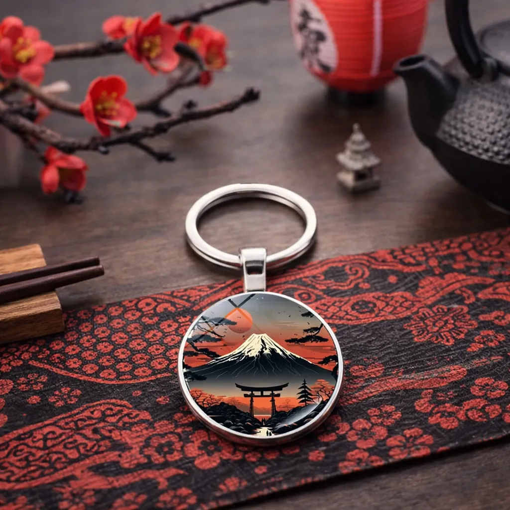 Porte-clés Japonais Mont-Fuji Torii - Image 3