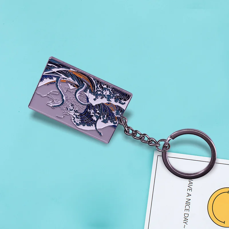 Porte-Clés Kanagawa en Métal