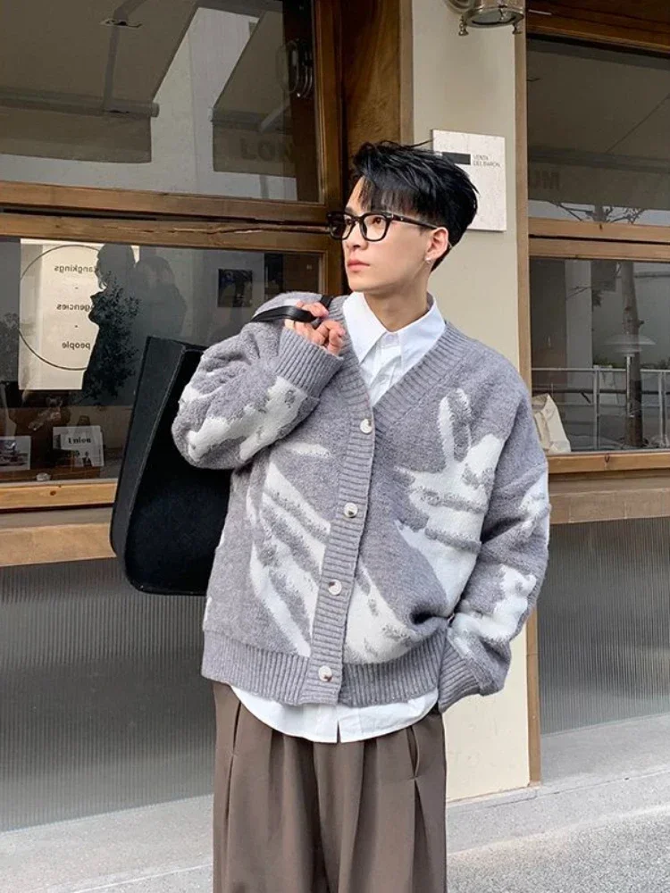 Pull Cardigan Tricoté Japonais
