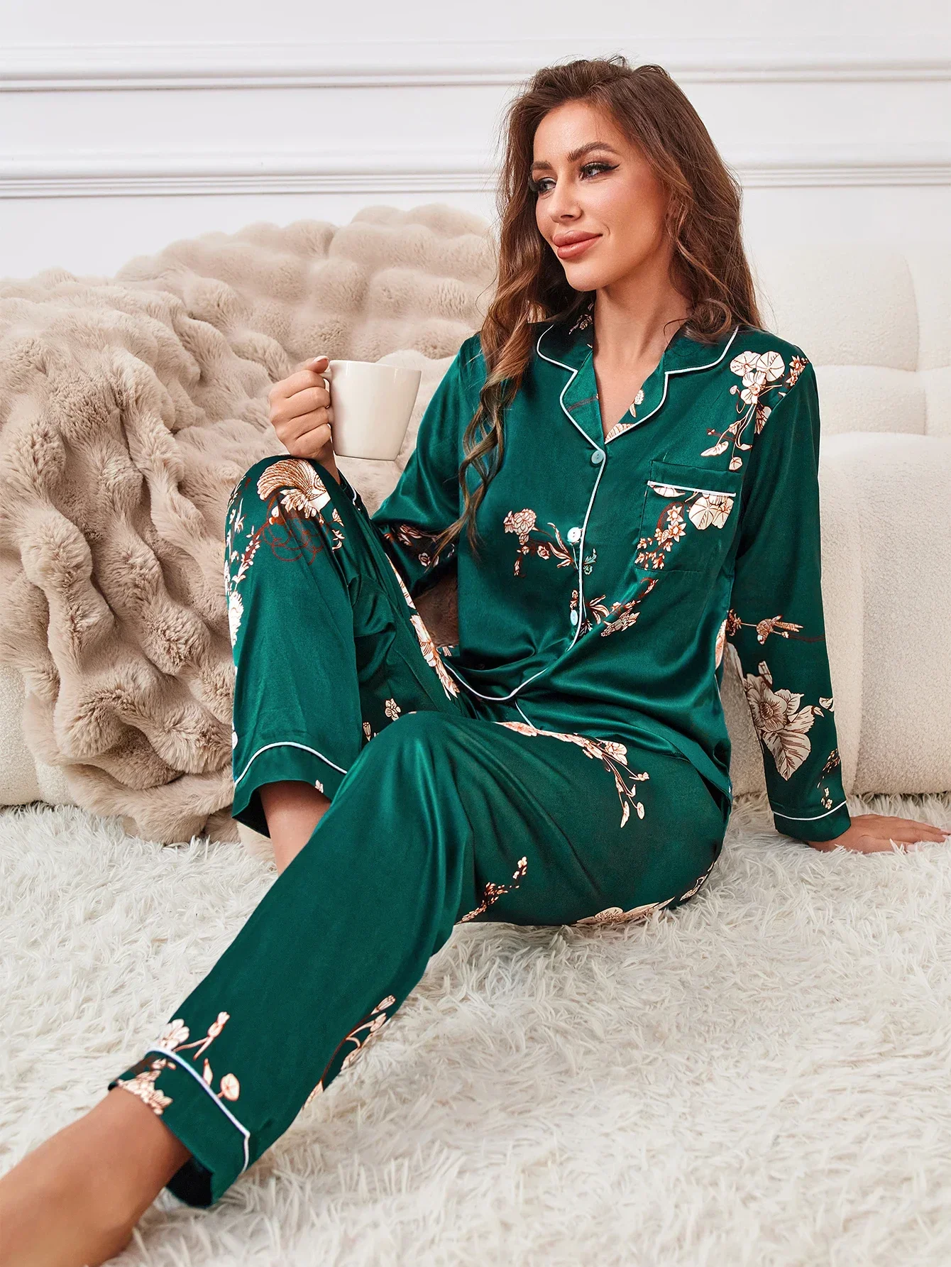 Pyjama Femme Japonais 2 Pièces - Image 5