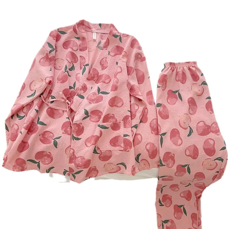 Pyjama Japonais Femme Rose - Image 3