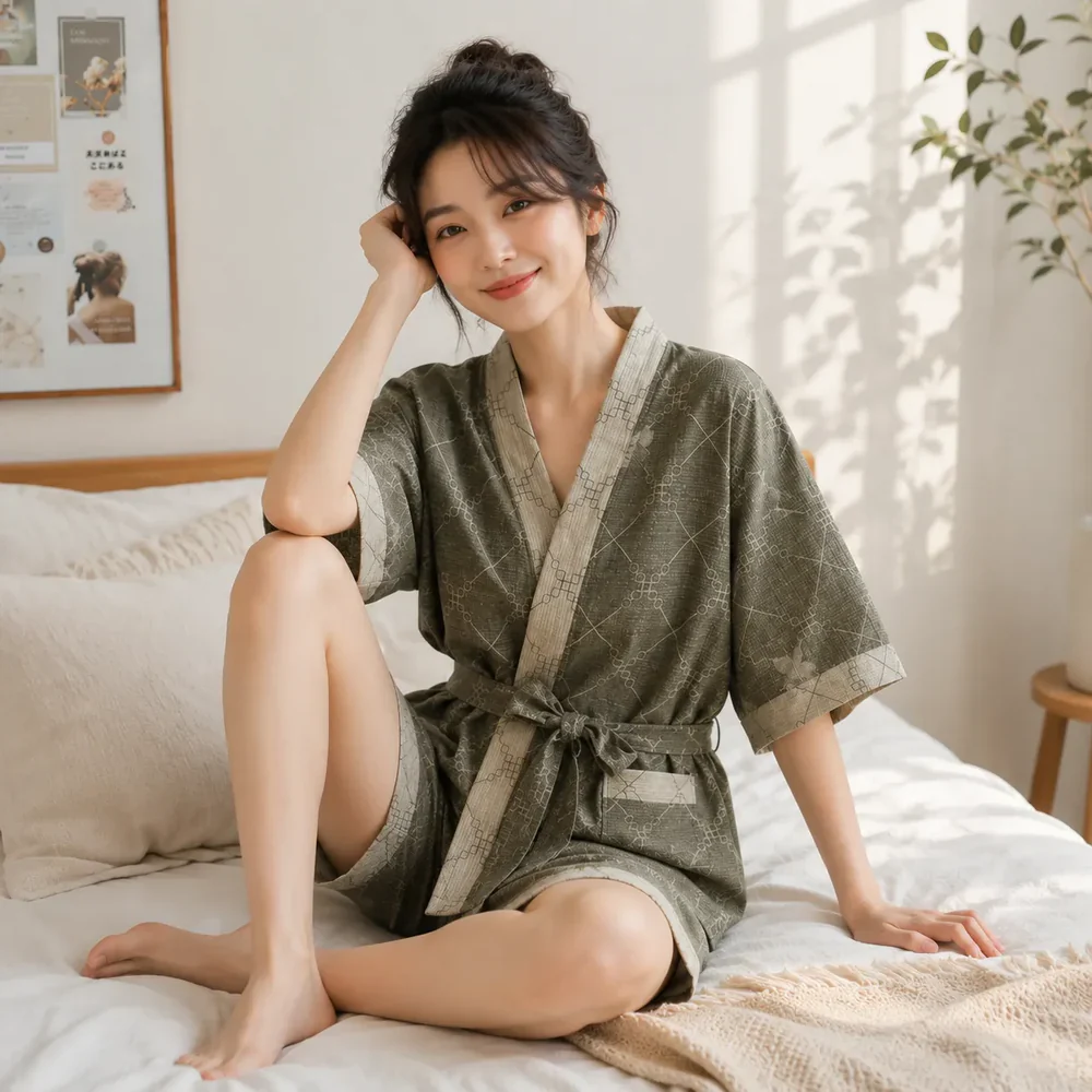Pyjama Japonais Femme Short - Image 2