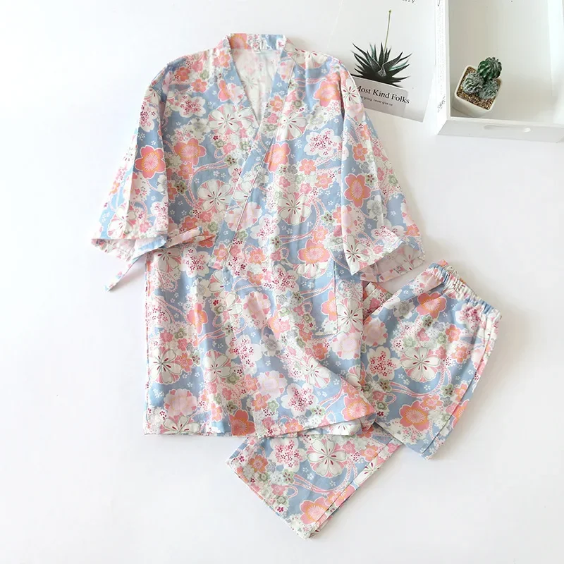 Pyjama Japonais Fleuri - Image 2