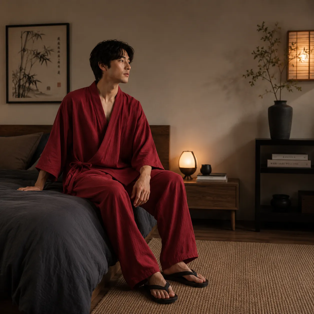 Pyjama Japonais Homme Coton - Image 9