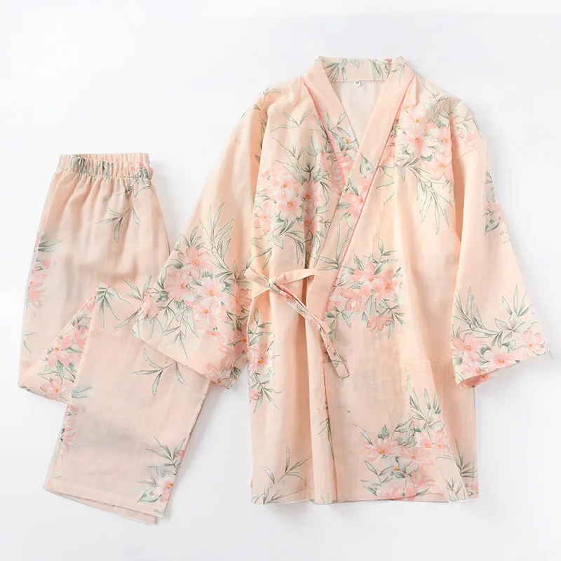Pyjama Japonais Motif Floral - Image 3