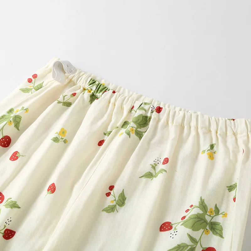 Pyjama Japonais Motif Fraise - Image 3