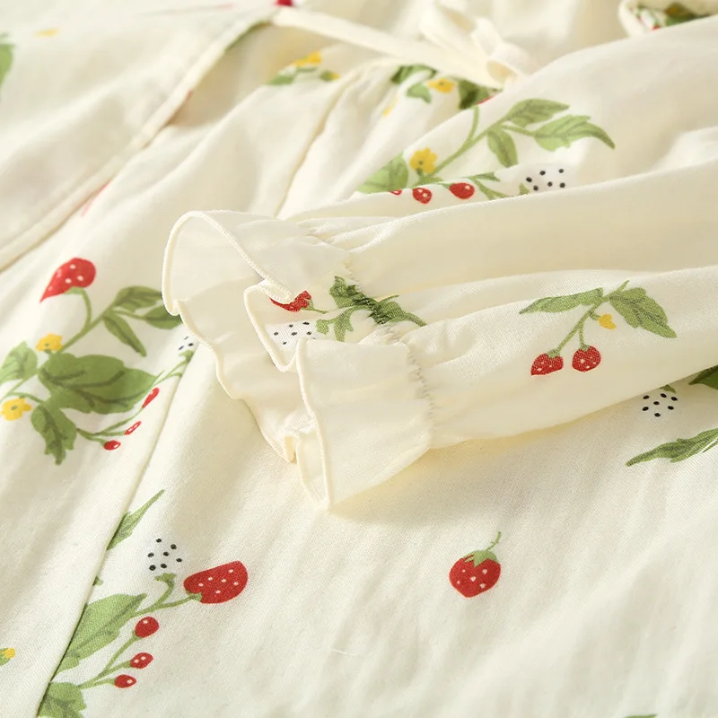 Pyjama Japonais Motif Fraise - Image 4