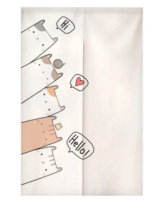 Rideau Japonais Chat Kawaii - Image 4