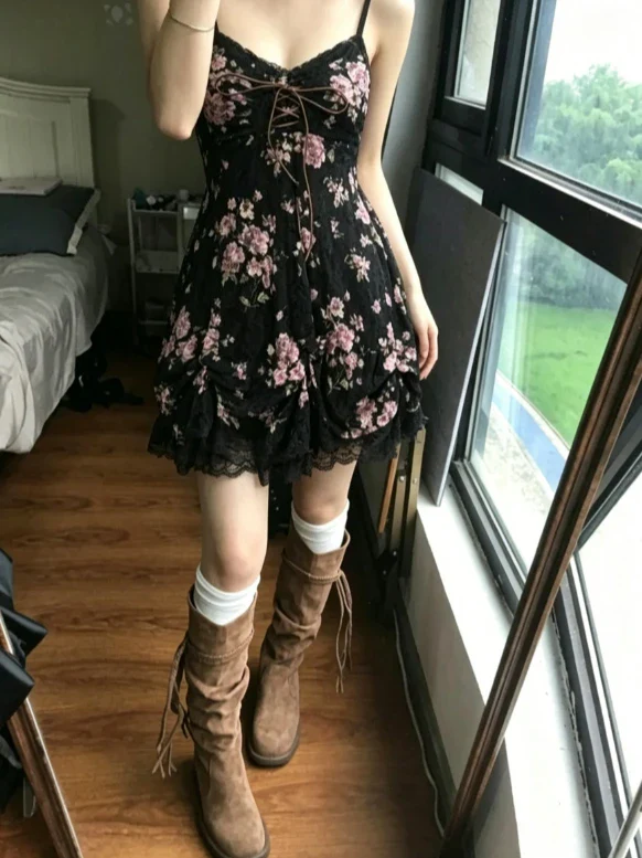 Robe d’Eté Japonaise Fleurie - Image 3