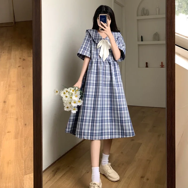 Robe Japonaise à Carreaux - Image 5