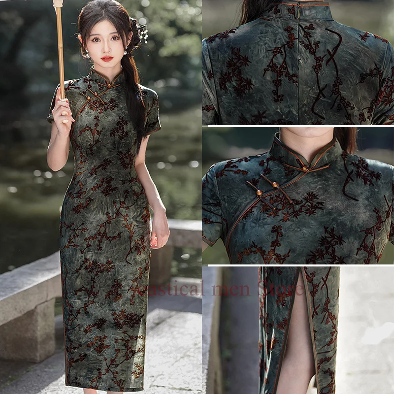 Robe Japonaise En Velours - Image 3