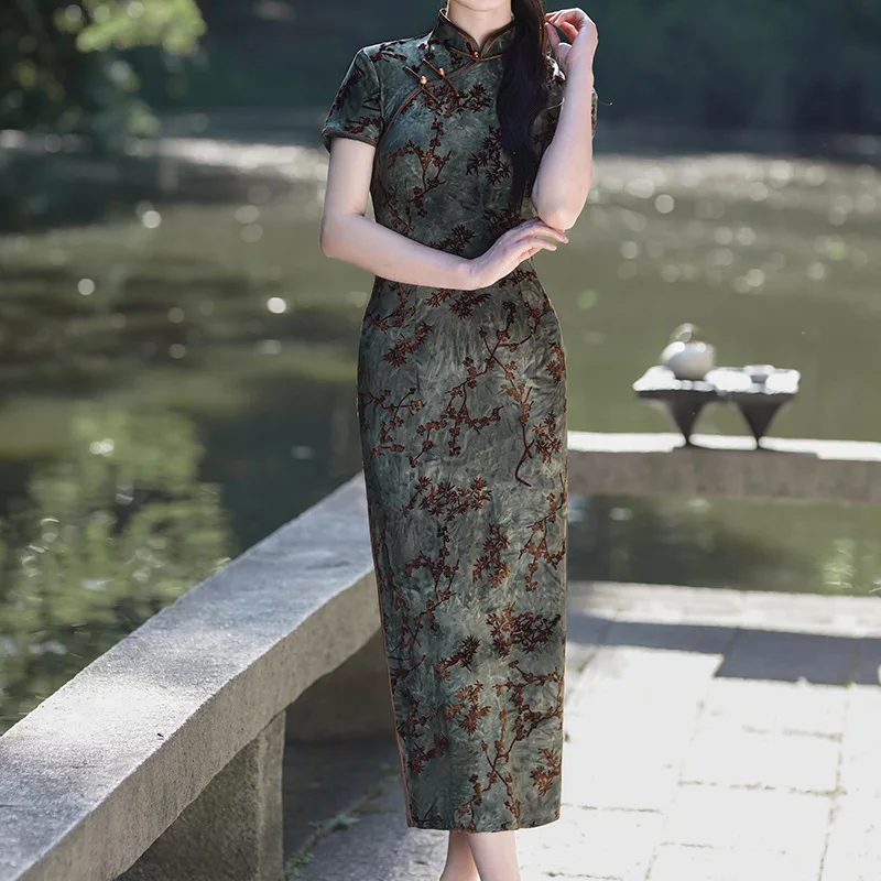 Robe Japonaise En Velours - Image 4