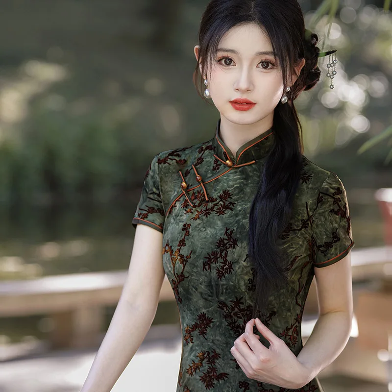Robe Japonaise En Velours - Image 7