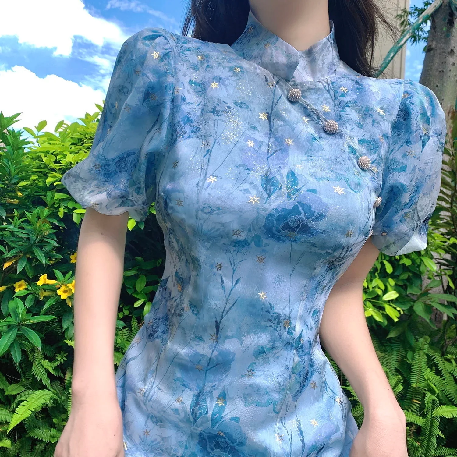 Robe Japonaise Estivale à Volants - Image 3