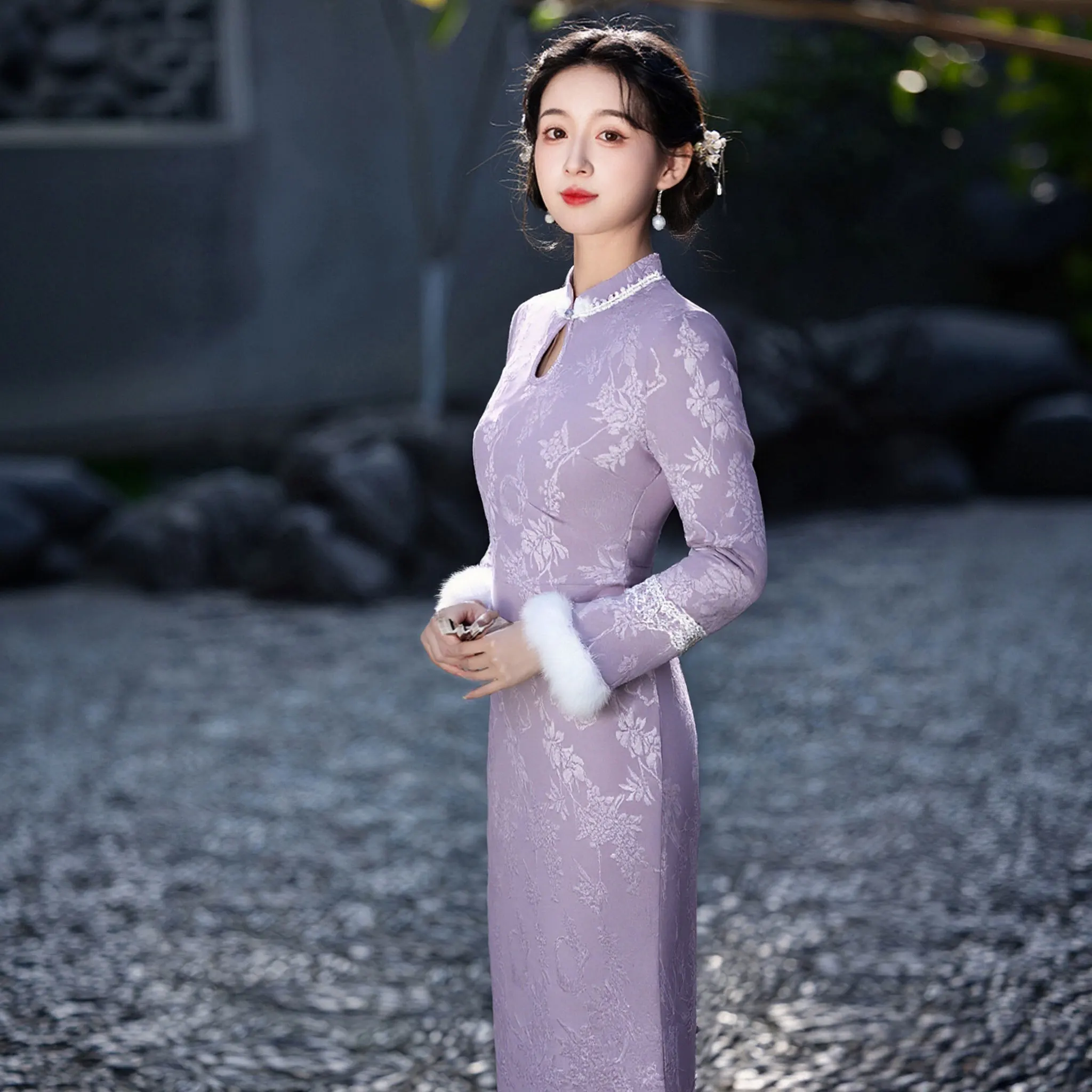 Robe Japonaise Jacquard - Image 3