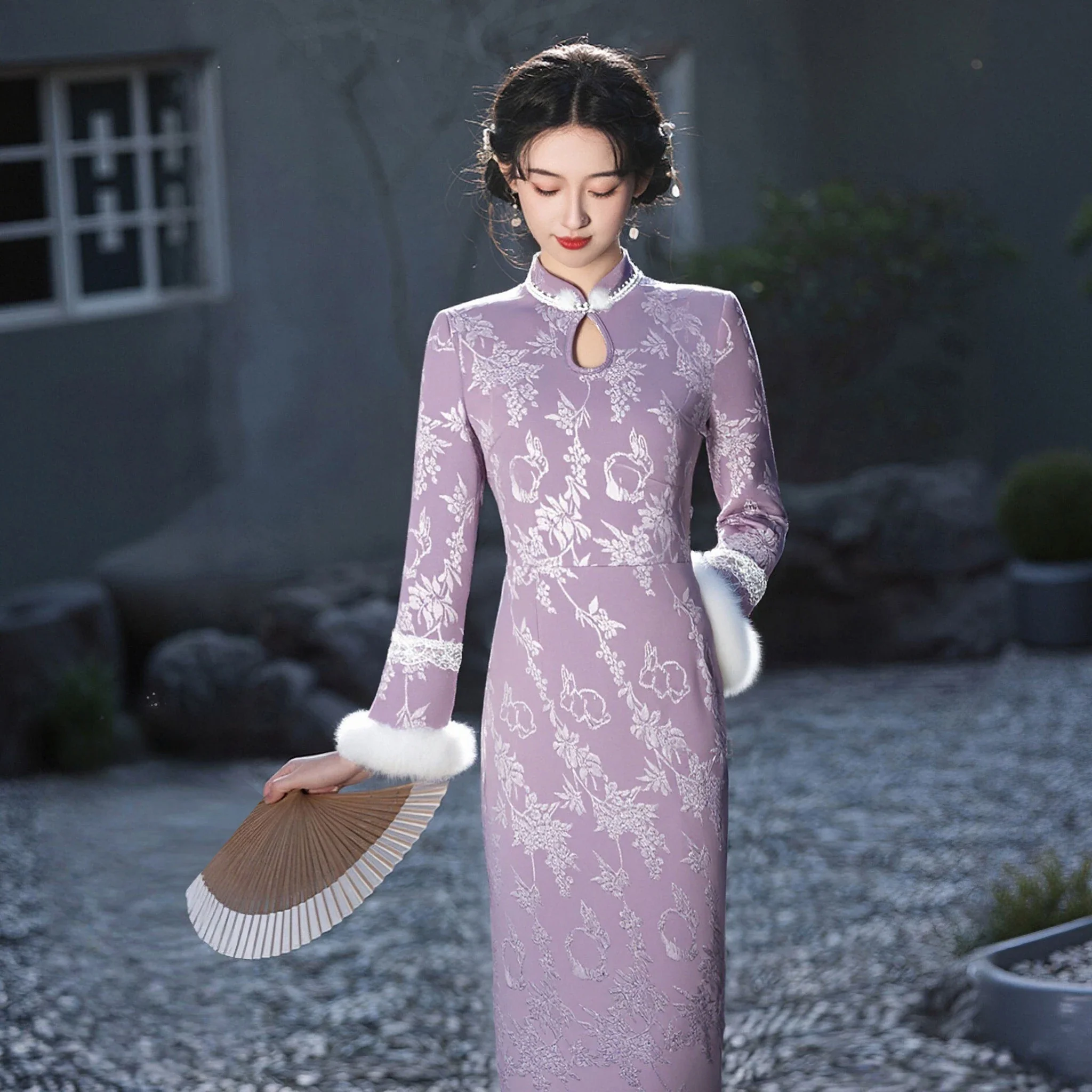 Robe Japonaise Jacquard - Image 4