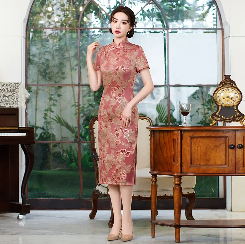 Robe Japonaise Mi-Longue Chic