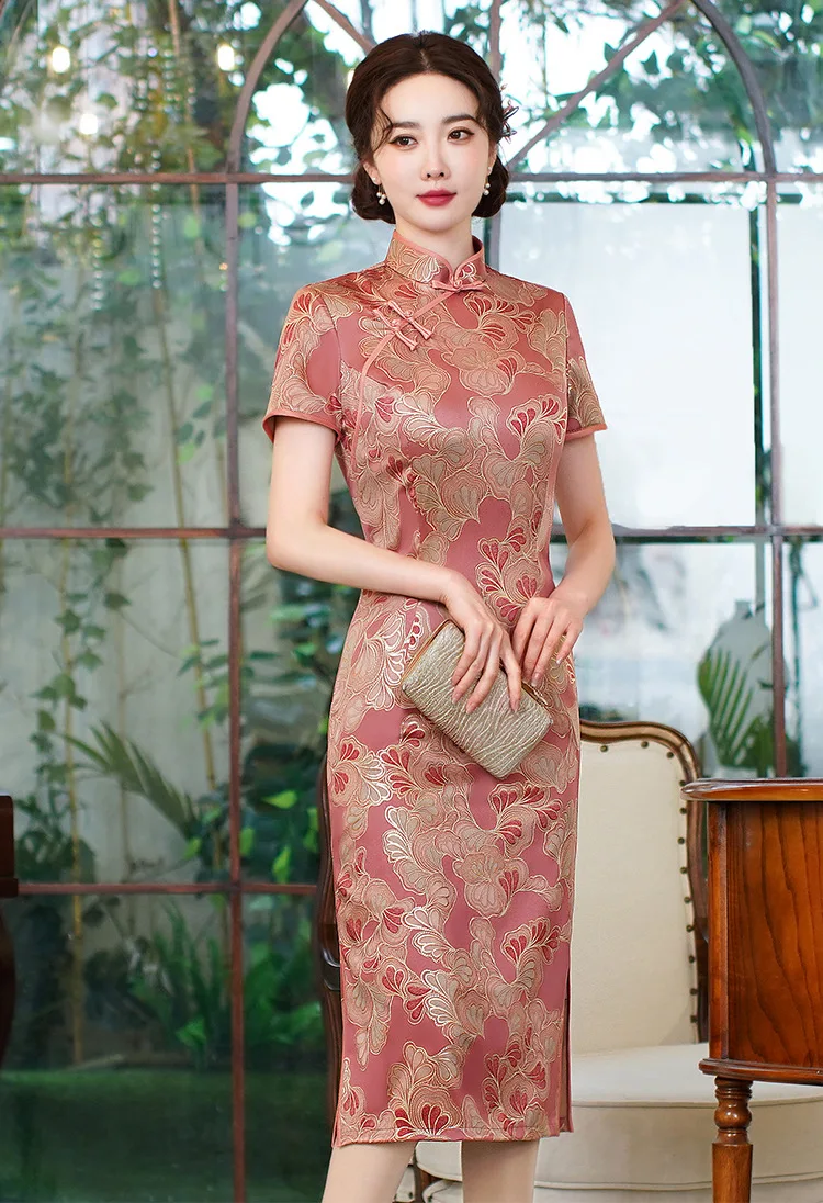 Robe Japonaise Mi-Longue Chic - Image 3