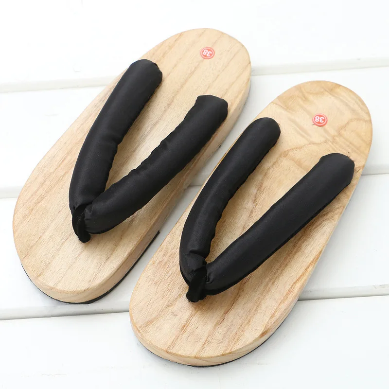 Sabot Geta Japonais Uni en Bois - Image 2