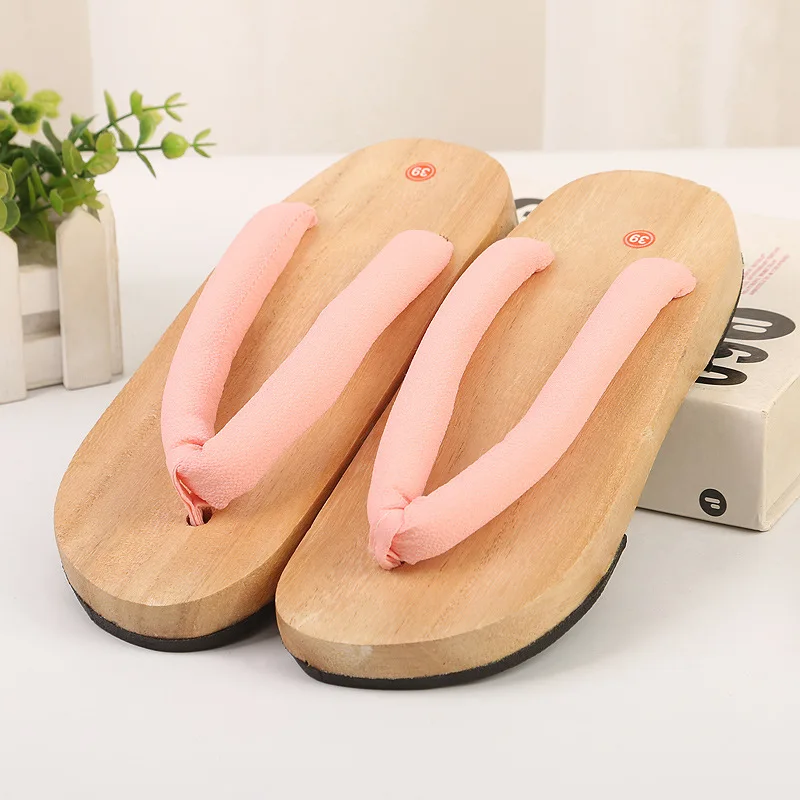 Sabot Geta Japonais Uni en Bois - Image 5