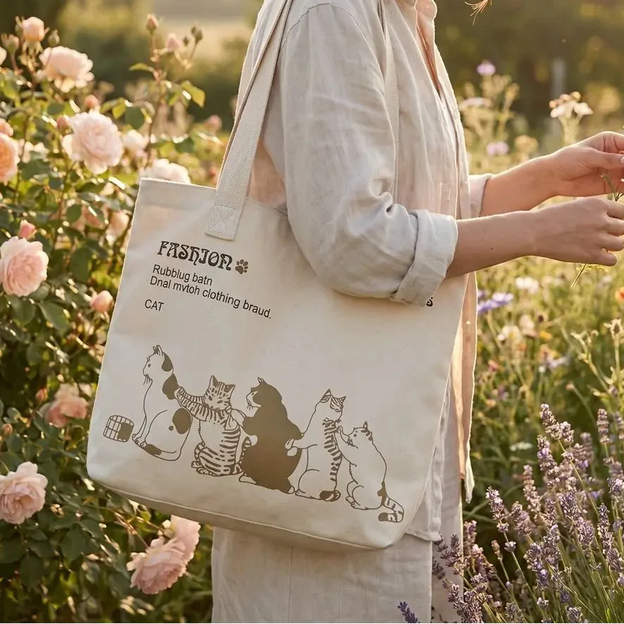 Sac Fourre-Tout Japonais Chat