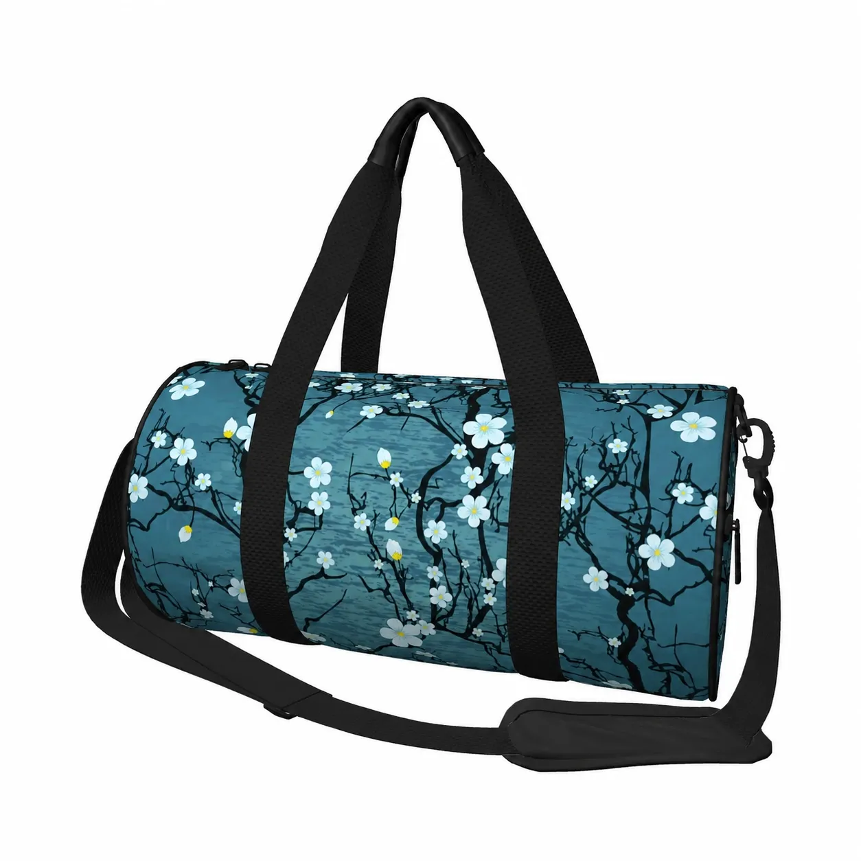 Sac Yoga Bleu Fleurs de Cerisiers - Image 3